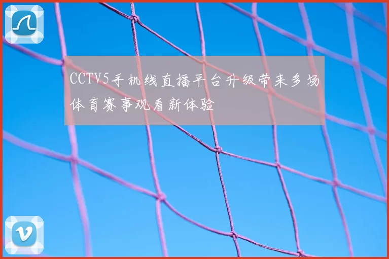 CCTV5手机线直播平台升级带来多场体育赛事观看新体验