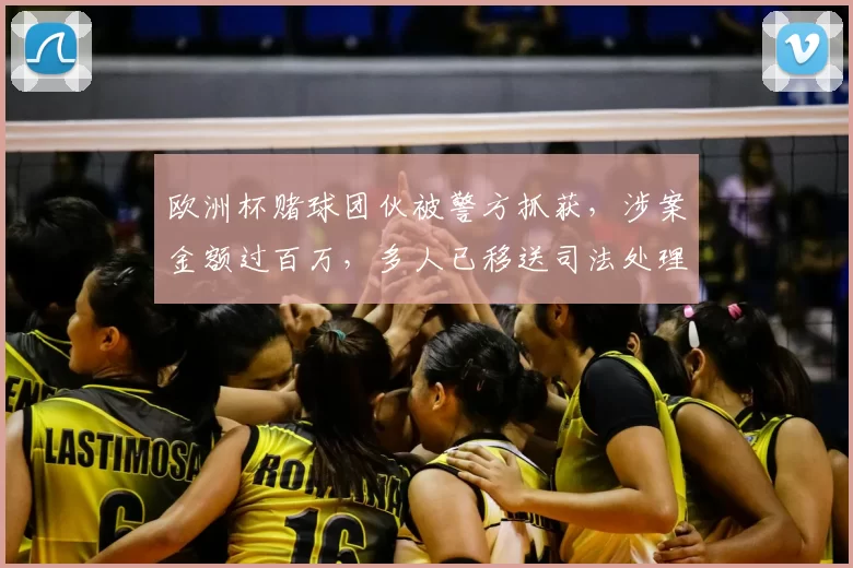 欧洲杯赌球团伙被警方抓获，涉案金额过百万，多人已移送司法处理