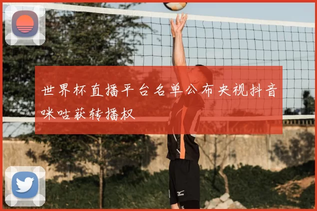 世界杯直播平台名单公布央视抖音咪咕获转播权