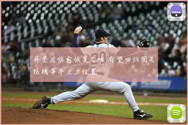 蒋圣龙伤愈恢复合练 有望回归国足防线争夺主力位置